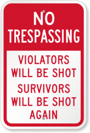 Violators-Will-be-Shot-K-7669